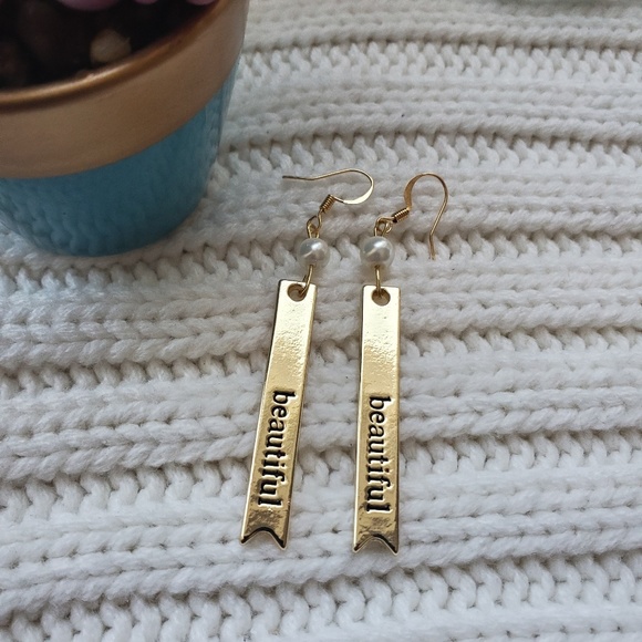 Sparkle Beyond Jewelry - Last one ❤..Earrings| Unique Gold Plate Dangling